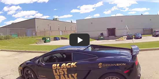 DR650GW-2CH Dashcam on Lamborghini LP570-4