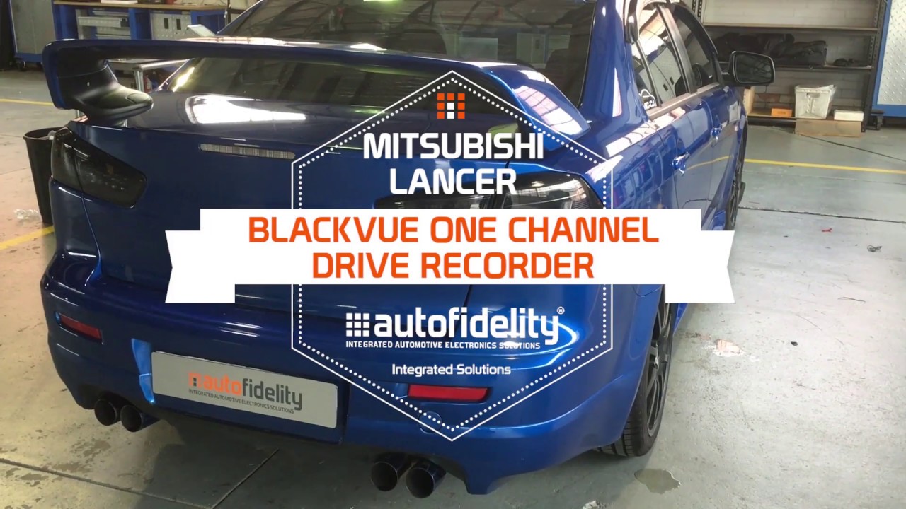 Single-Channel Dashcam Installed in Mitsubishi Lancer Evolution
