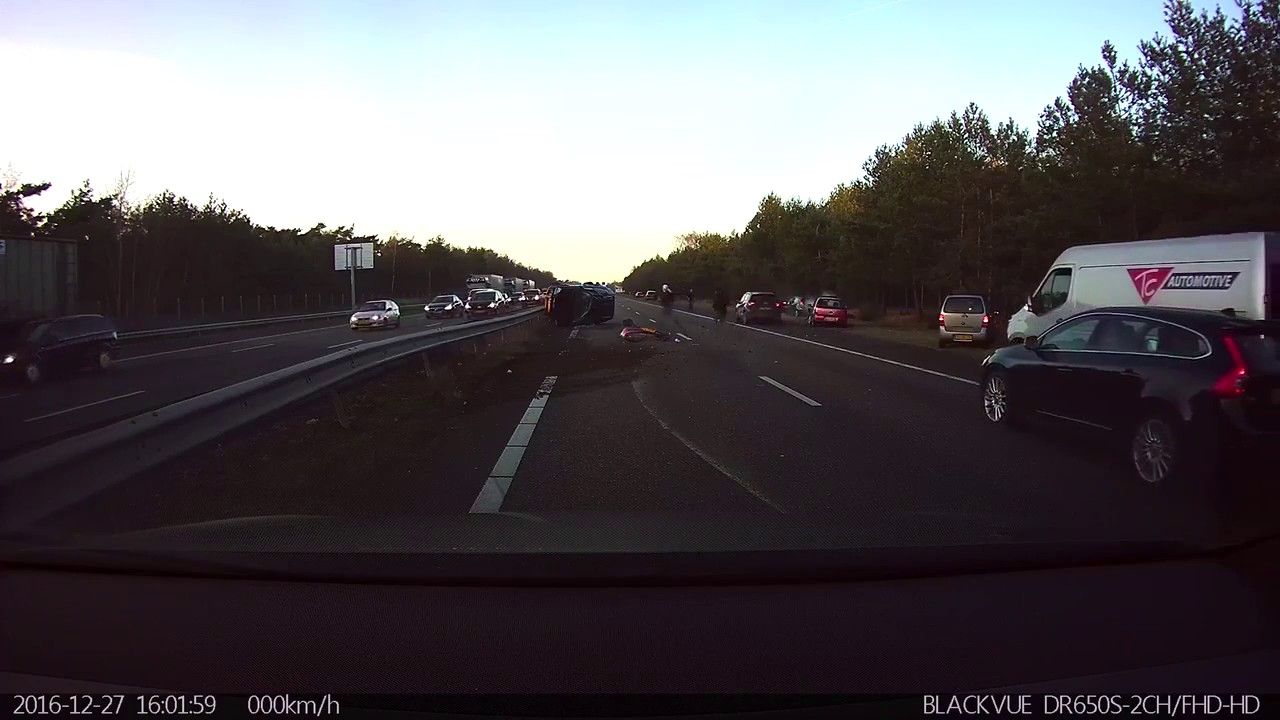 Tesla Autopilot Predicts Collision Caught on Dashcam Seconds Later