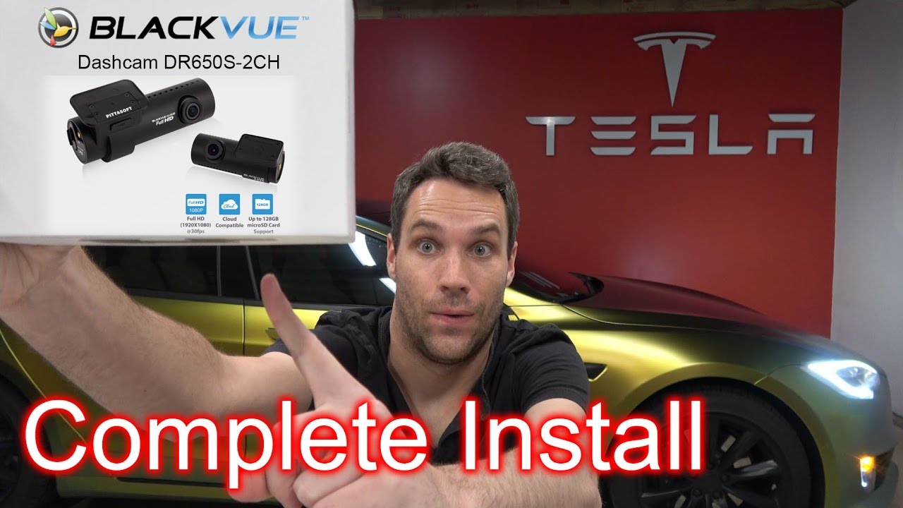 BlackVue DR650S-2CH Dashcam Install In 2017 Tesla Model S