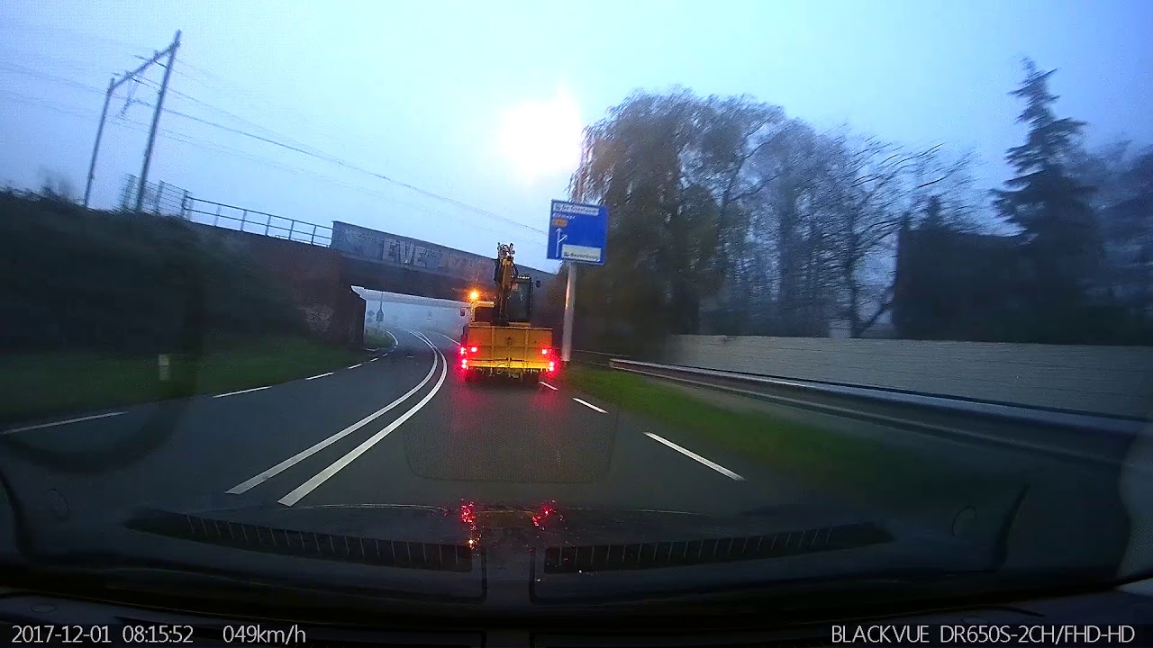 BlackVue Catches Excavator Colliding With a Bridge