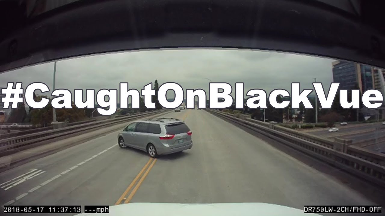 #CaughtOnBlackVue: Driver Pulls U-turn on Ross Island Bridge