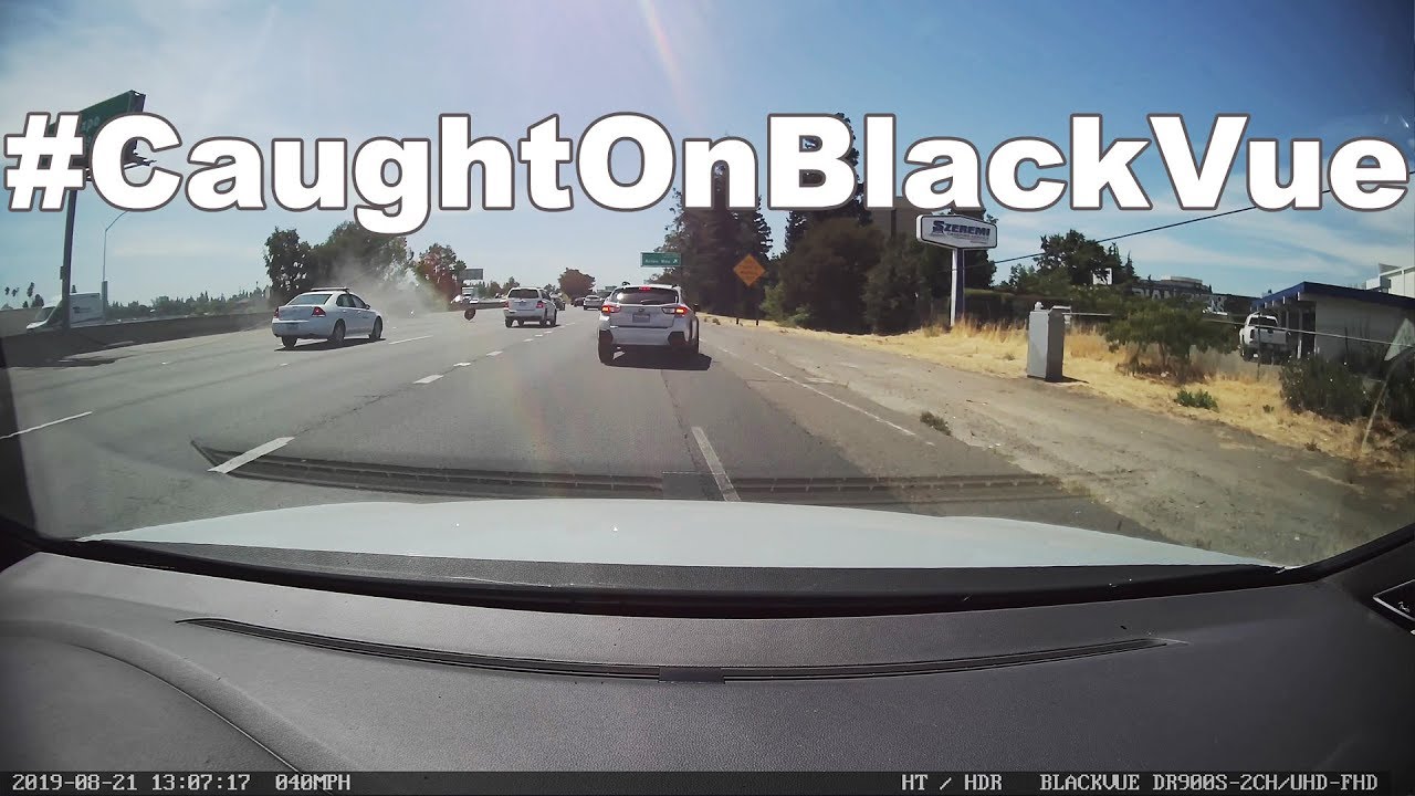 Dangerous Highway Rollover #CaughtOnBlackVue