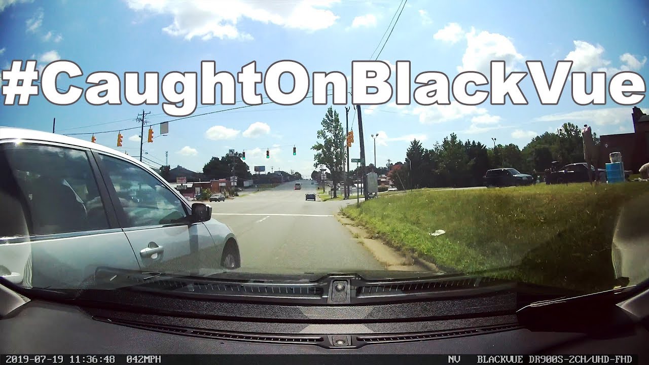 She said she never saw him! Pole Crash #CaughtOnBlackVue