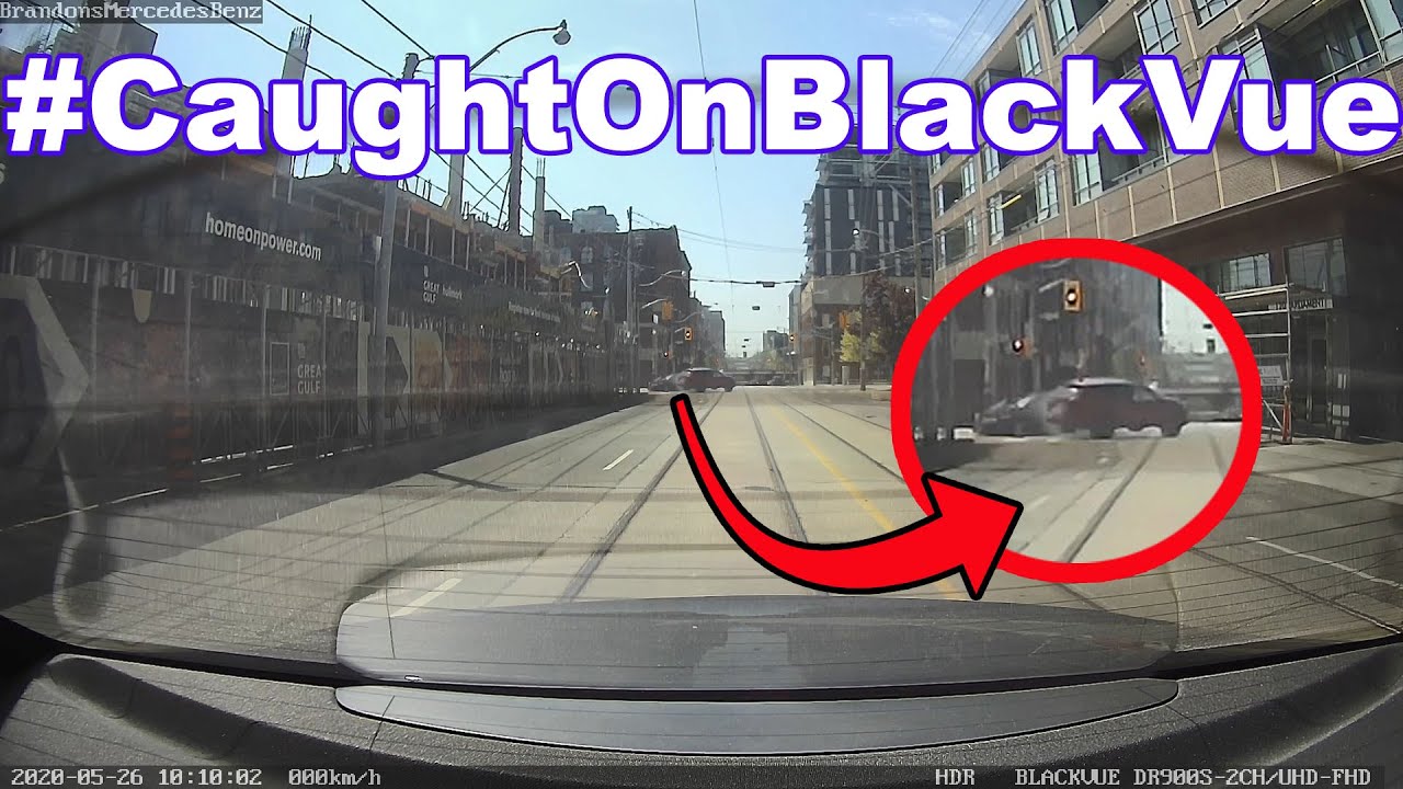 T-Bone Crash At Intersection #CaughtOnBlackVue Rear Cam