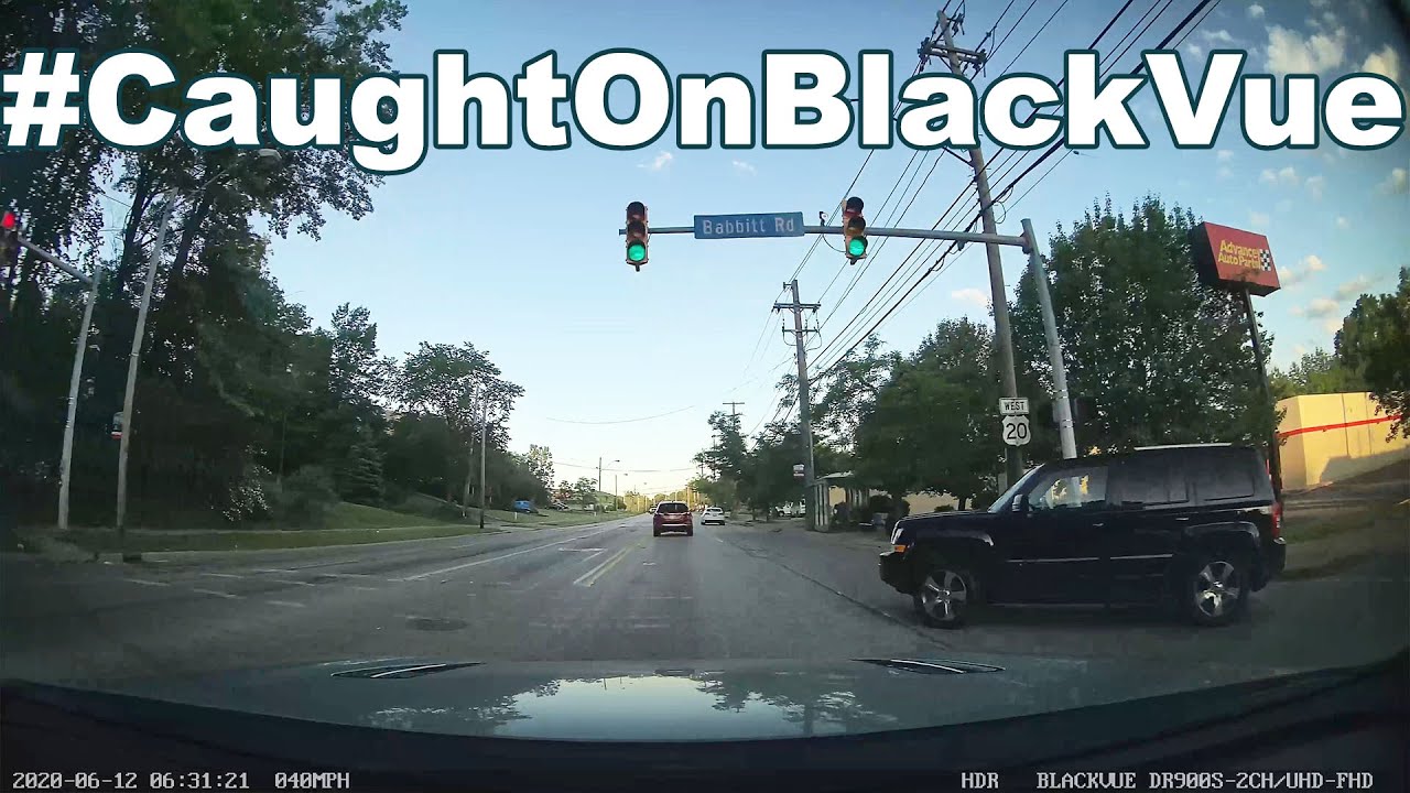 Illegal Right Turn Ends In A Collision #CaughtOnBlackVue