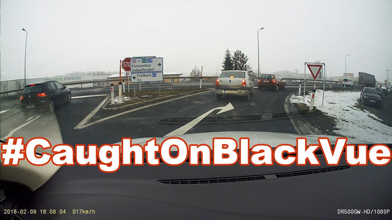 Highway Exit Rear-End Accident #CaughtOnBlackVue