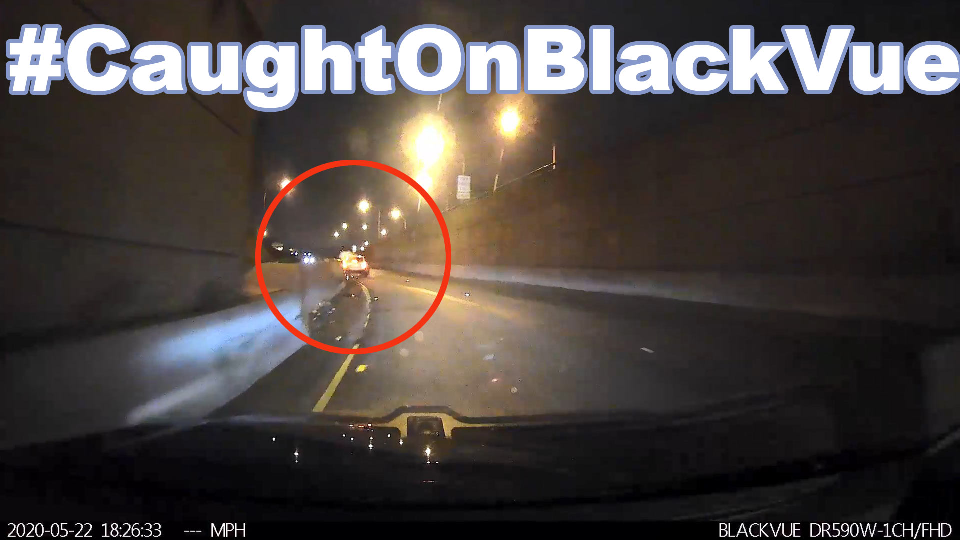 Skidding on a Wet Road and HITTING THE WALL TWICE #CaughtOnBlackVue