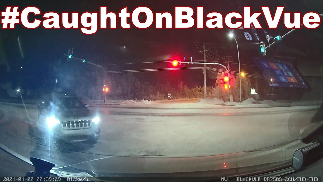 Car Crash On A Snowy Slippery Road #CaughtOnBlackVue