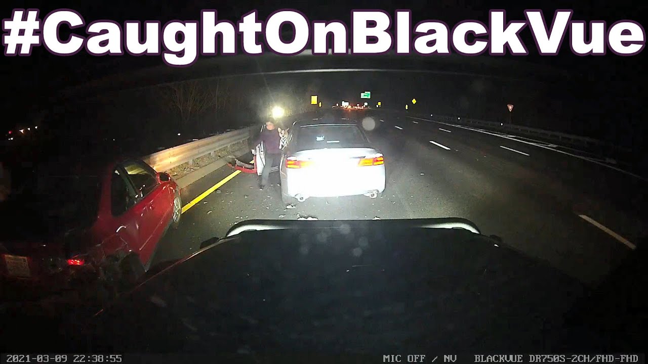 Narrowly Avoiding Crash Site On Highway #CaughtOnBlackVue