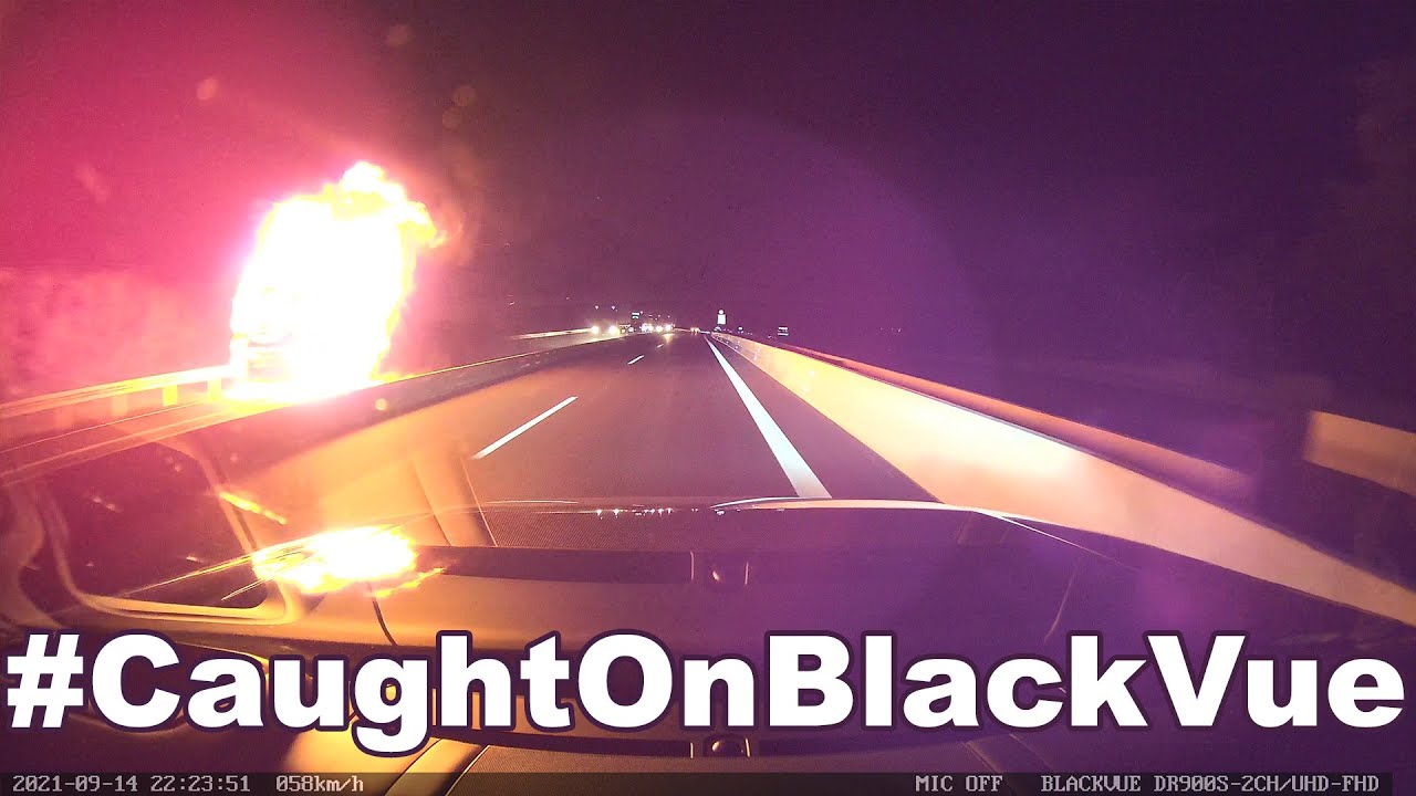 Truck On Fire #CaughtOnBlackVue