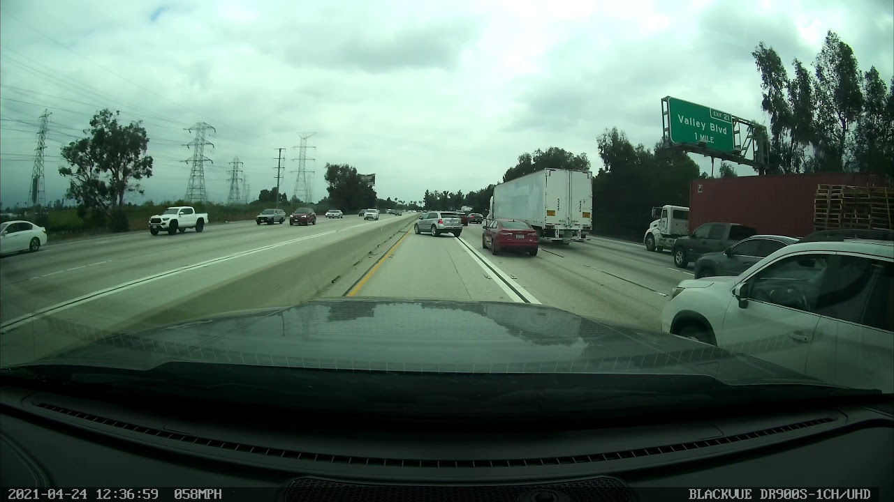 Carpool Lane Accident Captured On BlackVue Dash Cam