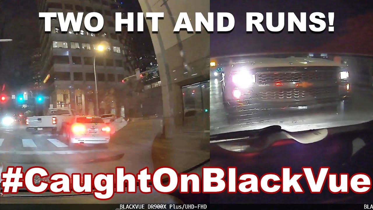 DOUBLE Hit And Run Caught On A Dash Cam In The Span of Just Two Minutes