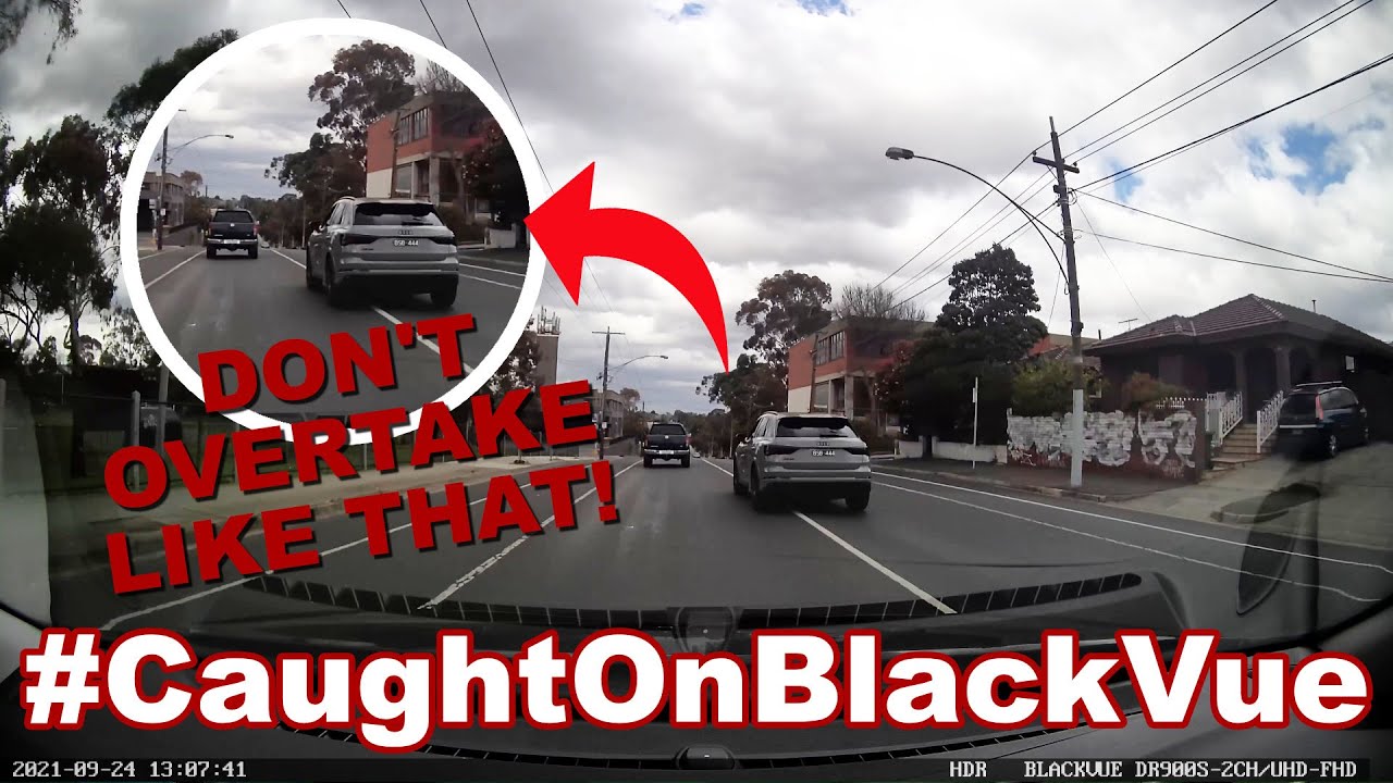 Dangerous Overtaking Almost Causes A Crash #CaughtOnBlackVue