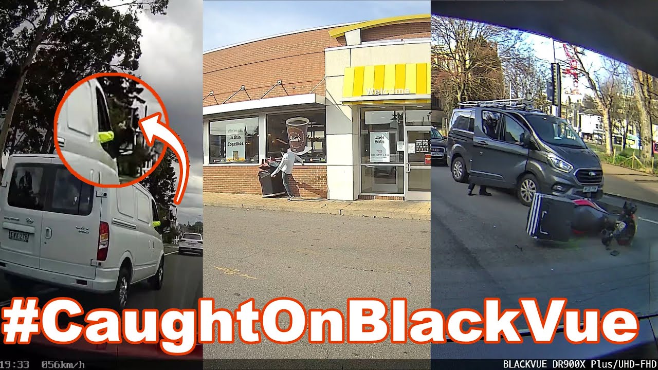 Three Very Disgruntled People Captured On Dash Cam #CaughtOnBlackVue