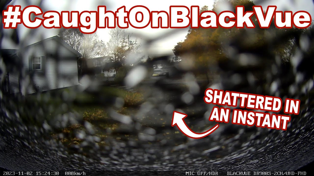 Back Window Glass Shatters On Its Own #CaughtOnBlackVue