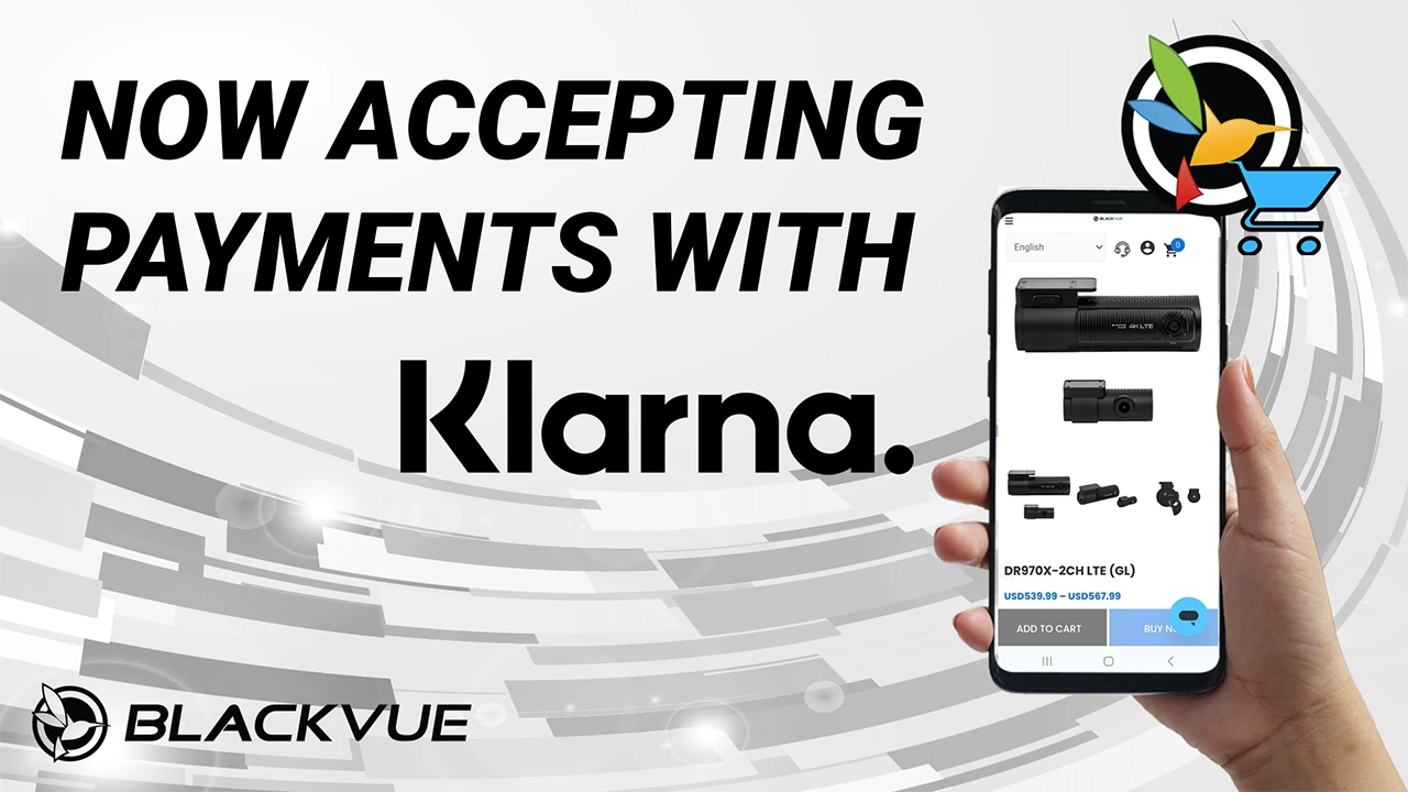 [BlackVue Online Store] Now Accepting Payments with Klarna for US Customers