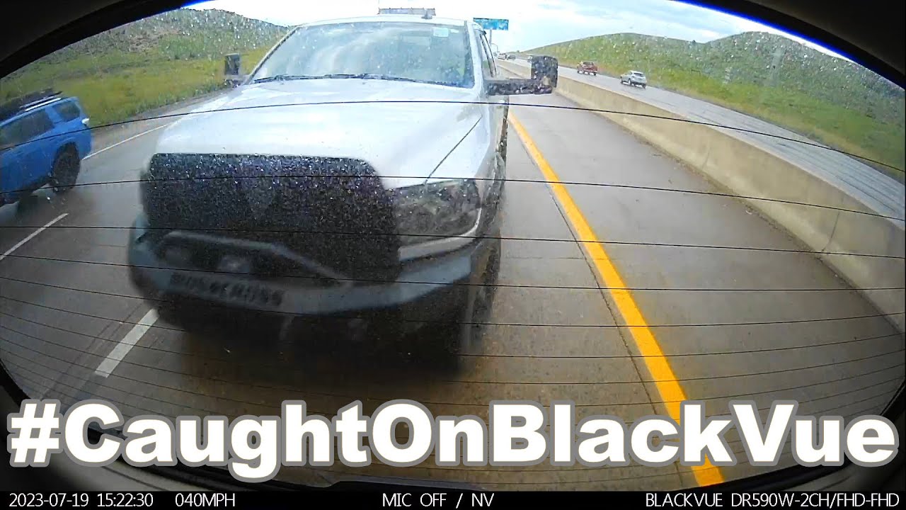 Rear-ended When Highway Traffic Came To A Stop #CaughtOnBlackVue