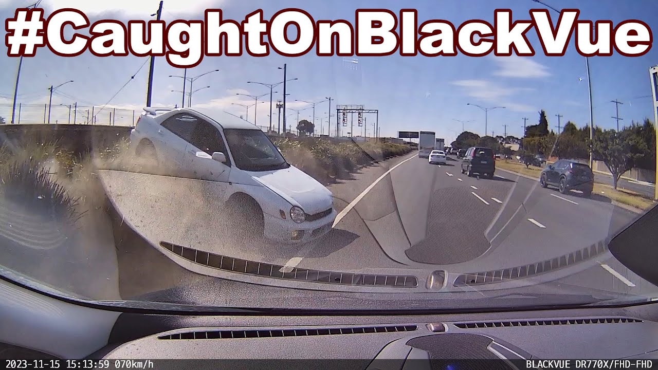 Reckless Lane Change Ends In A Crash #CaughtOnBlackVue