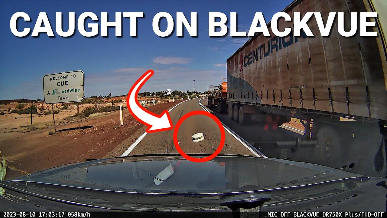 Semi-trailer Vent Hits Oncoming Car #CaughtOnBlackVue