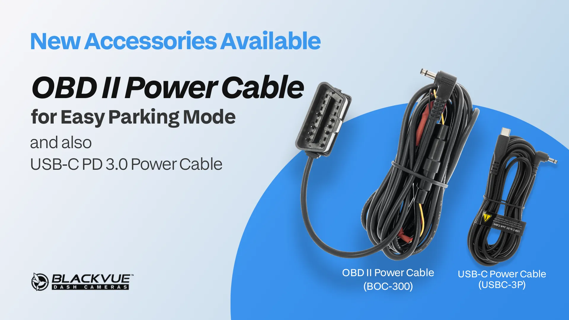 New USB-C and OBD II Power Cable Accessories Available