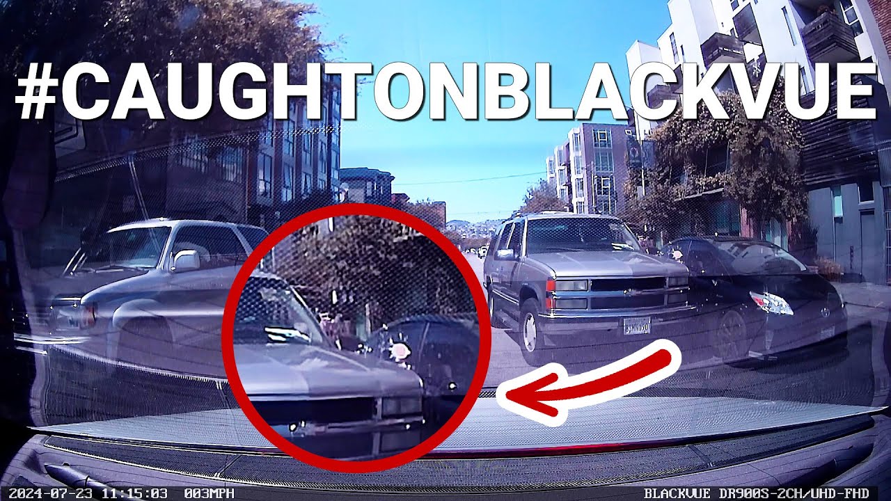 SUV Driver Throws A Drink At Another Car #CaughtOnBlackVue