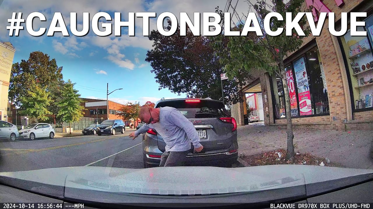 Driver Backs Up Into A Parked Car #CaughtOnBlackVue