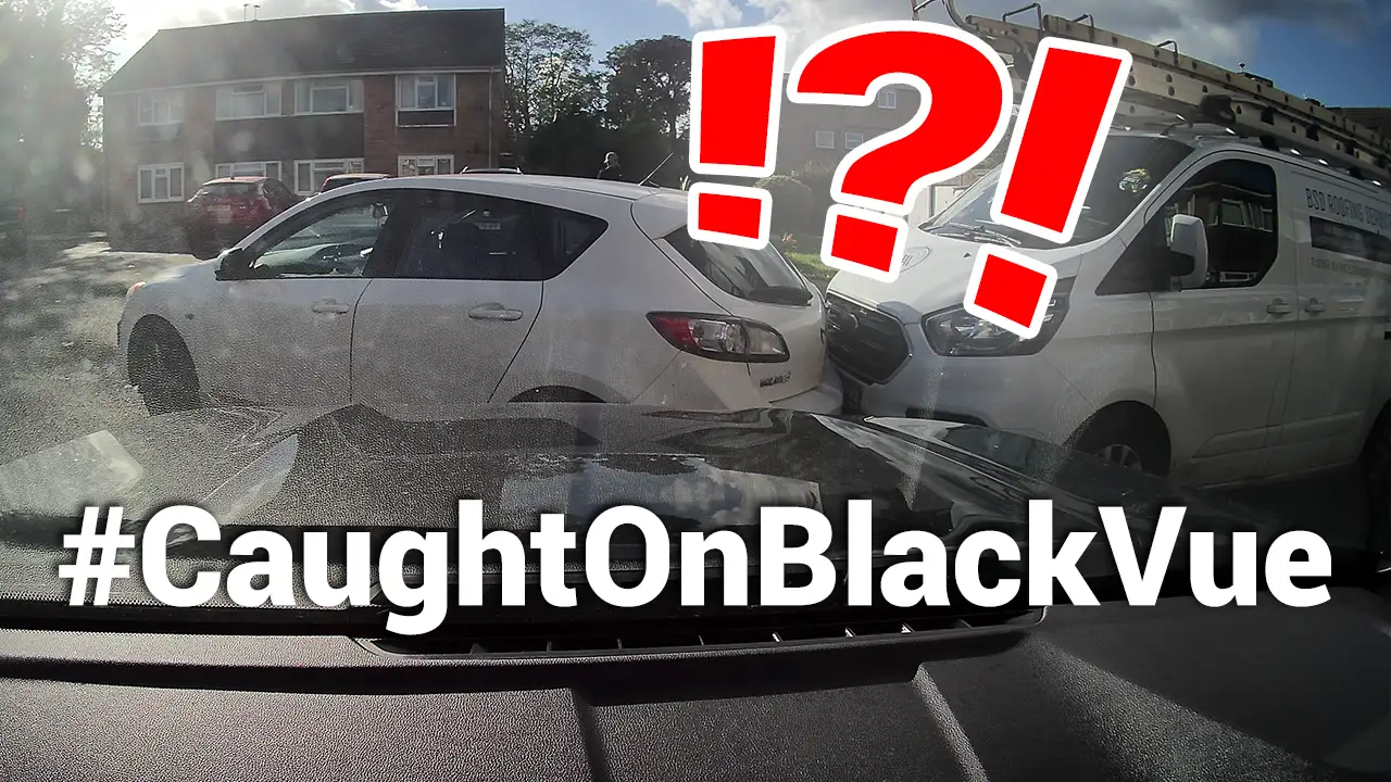 Residential Parking Lot Hit-And-Run #CaughtOnBlackVue